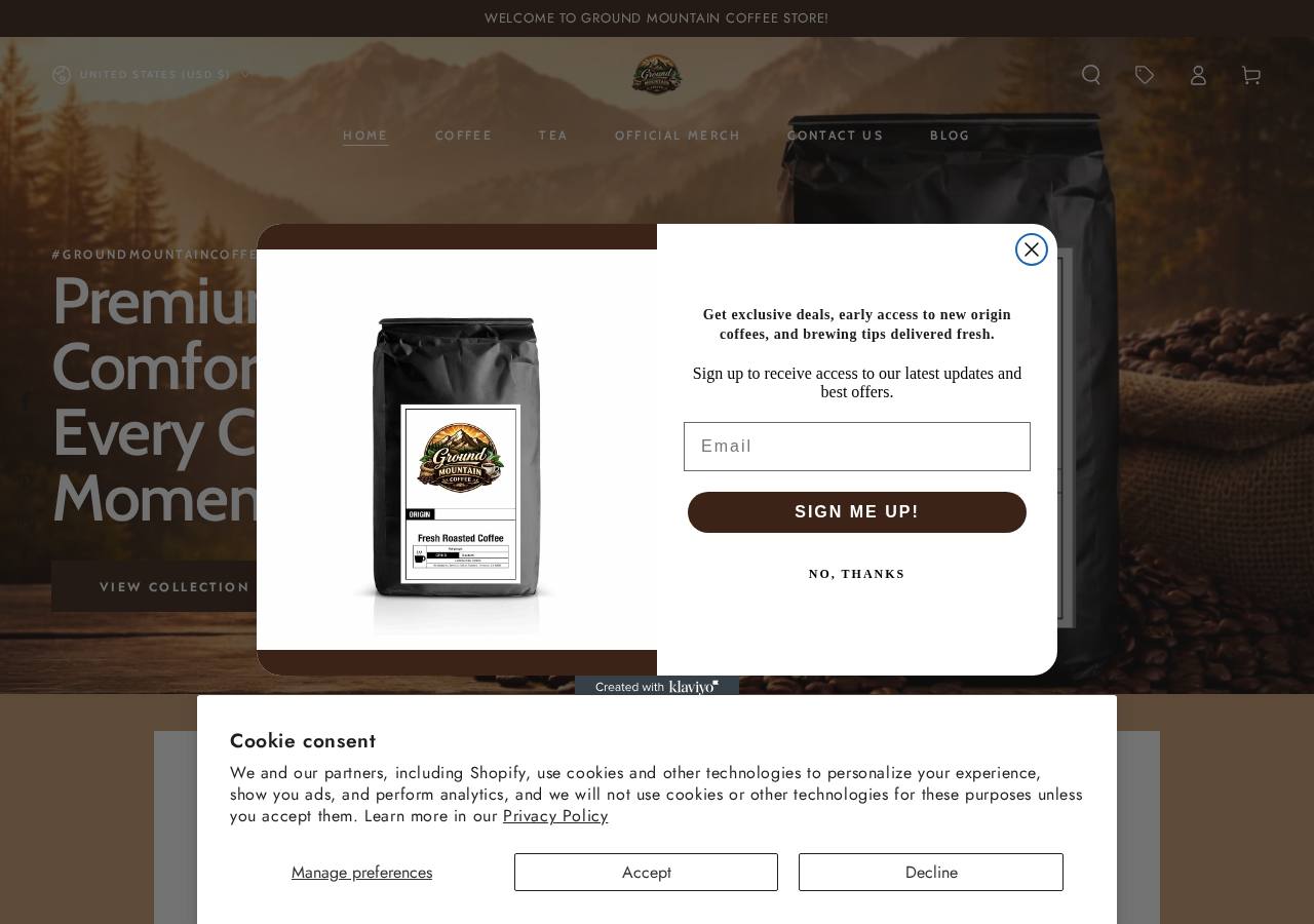 groundmountaincoffee.com store homepage preview